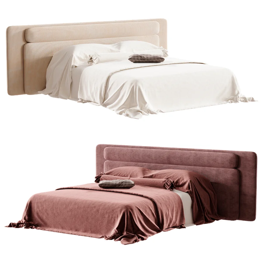 Modern Double Bed 08 - Image 1