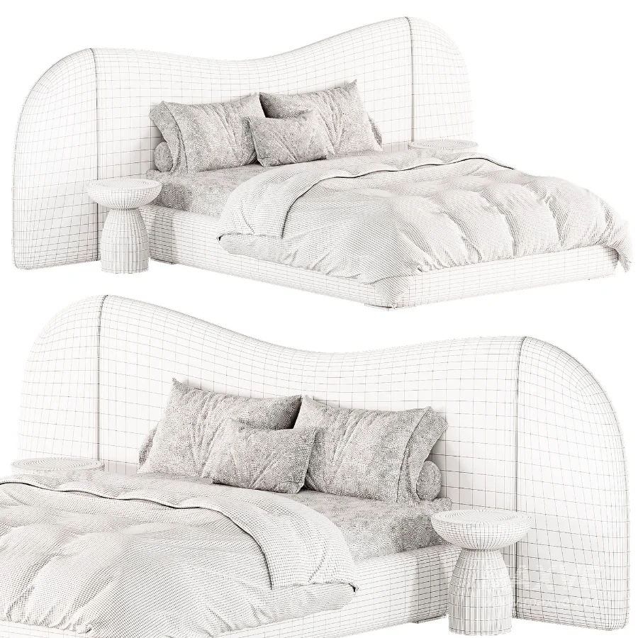 Lulu and Georgia Gladys Extended Headboard Platform Bed - Image 5