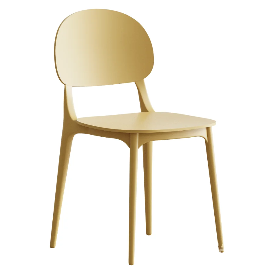 Modern Indoor-Outdoor Plastic Side Chair - Image 2