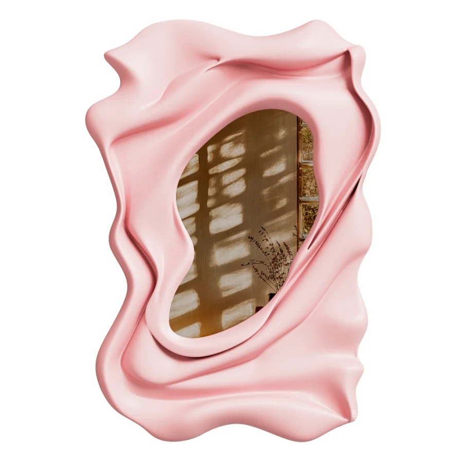 Ondula Wavy Fluid Wall Mirror - Image 3