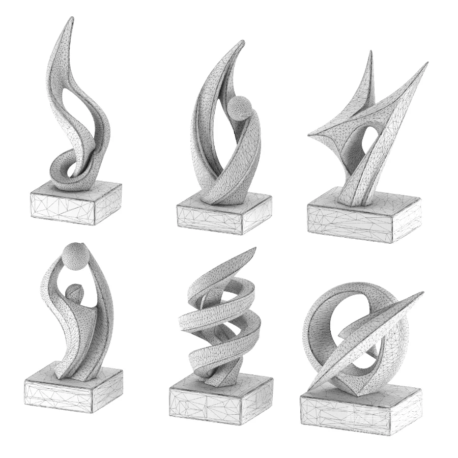 Abstract Modern Sculpture 02 - Image 3