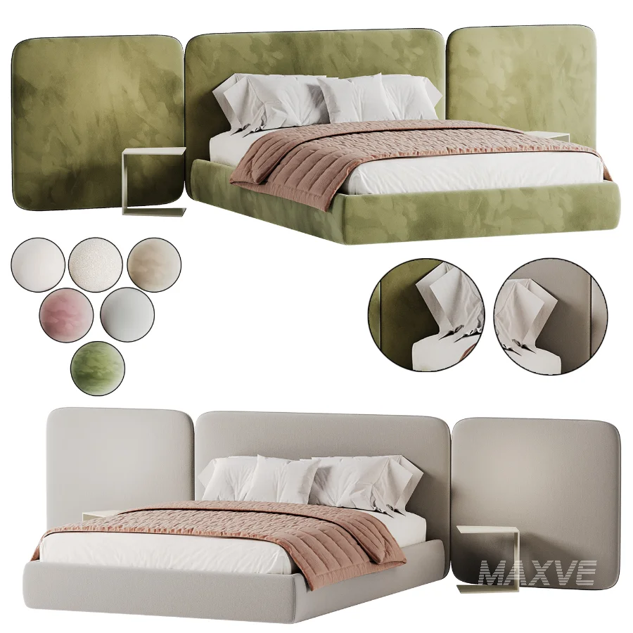 Modern Double Bed 02 - Image 4