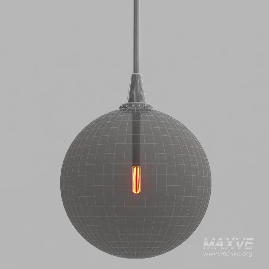 GLASS GLOBE PENDANT LAMP - Image 1