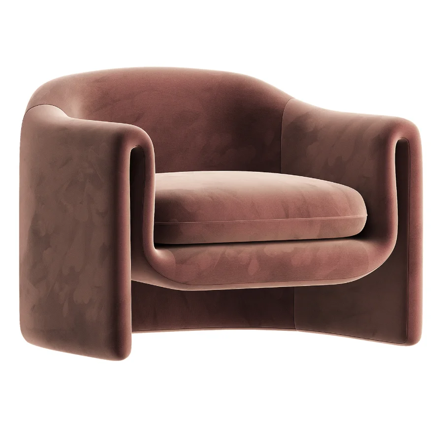 Willow Jacquard Sculptural Chair - Image 4