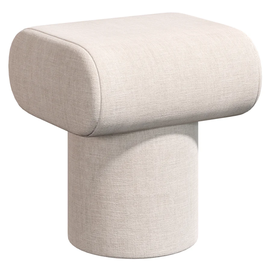 Pouf Plum Boucle Blue - Image 4