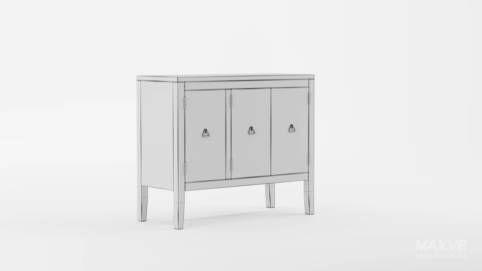 TallSolidWood Door Accent Cabinet - Image 11