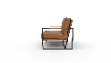 Gaines Top Grain Leather Armchair - Thumbnail 5