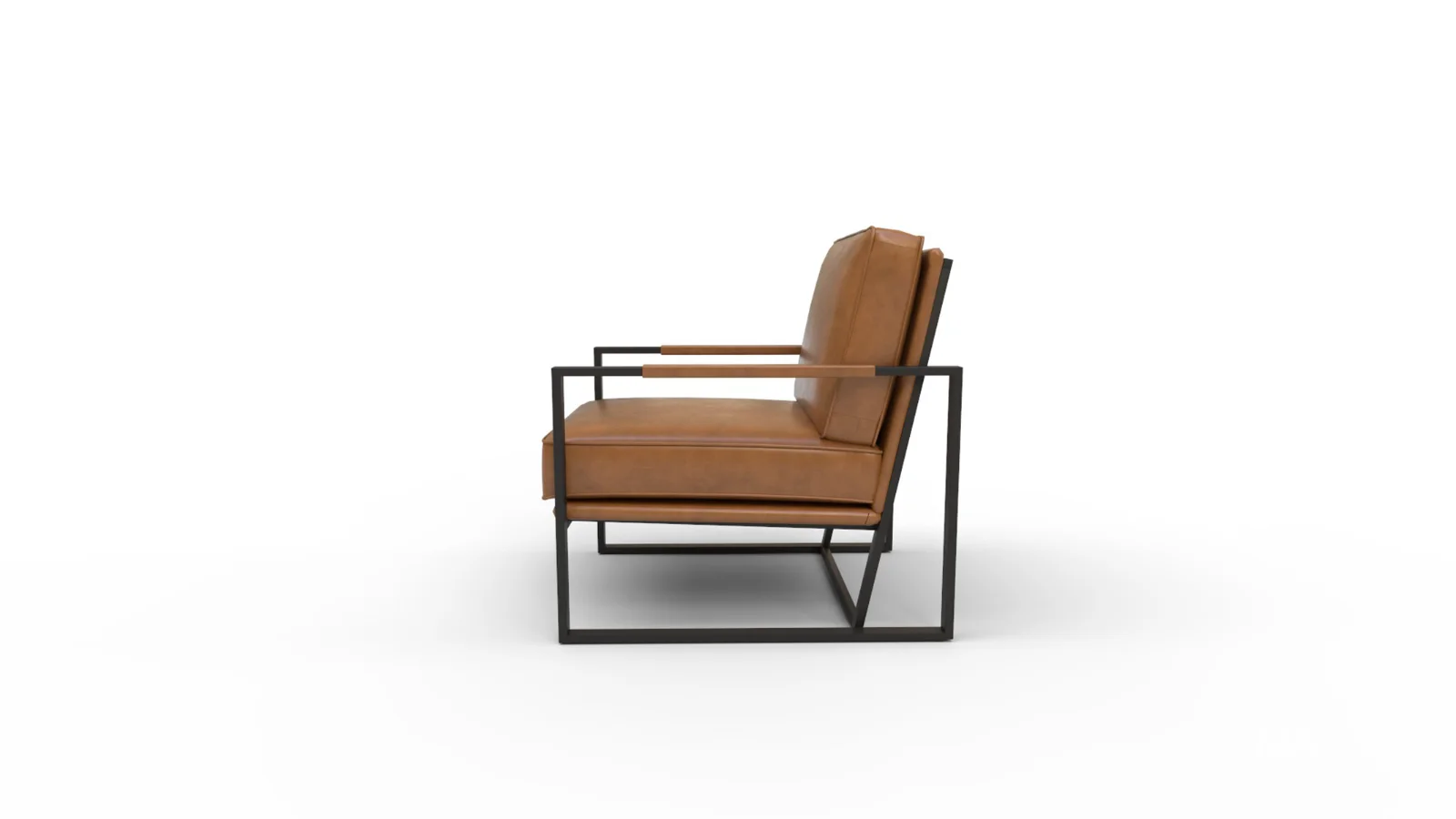 Gaines Top Grain Leather Armchair - Image 5