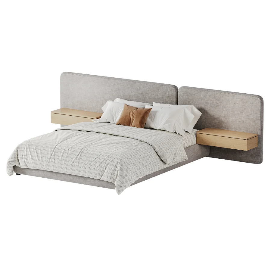 Modern Double Bed 05 - Image 2