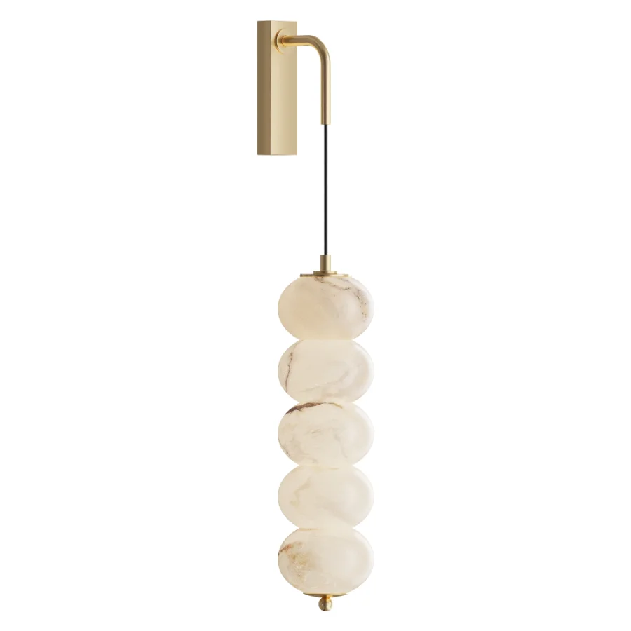 Stacked Alabaster Wall Sconce CAMPANULA - Image 1