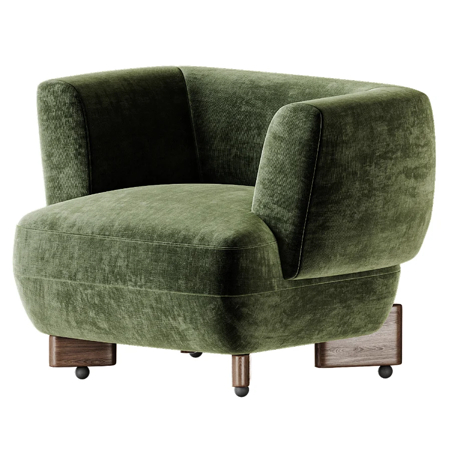 Antonella Stone Cream Woven Fabric Occasional Chair - Image 4