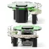 CATALINA Dining Glass Table and Steel Bench - Thumbnail 5