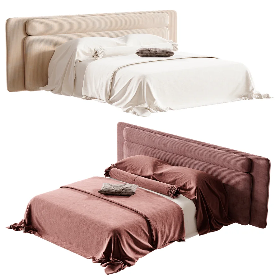 Modern Double Bed 08 - Image 2
