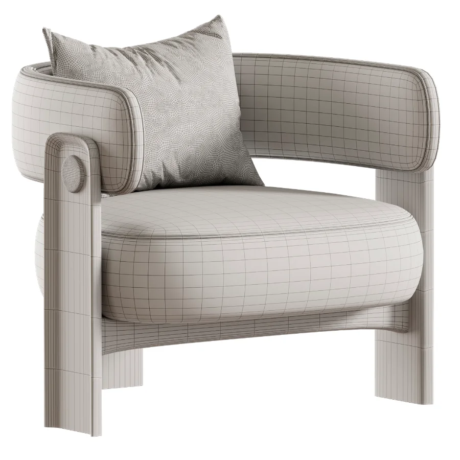 Japandi Armchair - Image 3