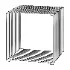 Metal Shelving Coffee Side Table by Ozon - Thumbnail 4