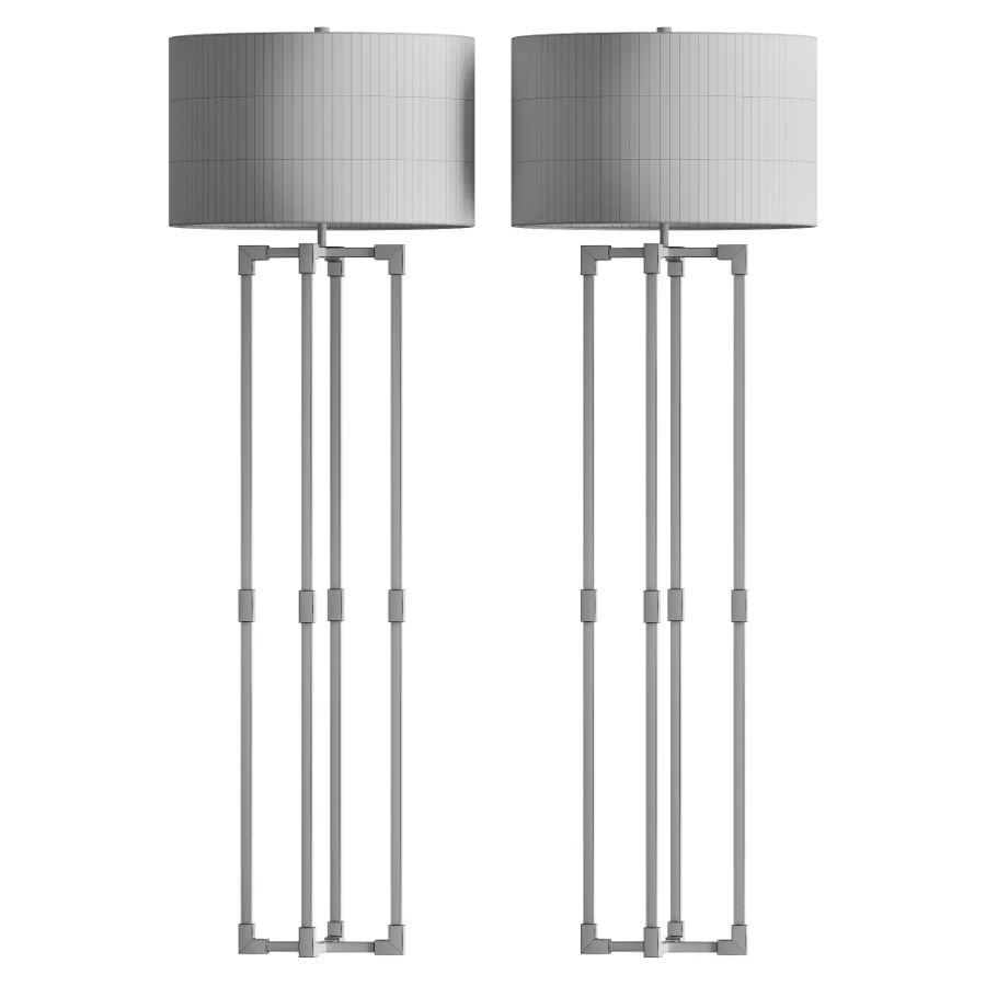 Metal Floor Lamp with Shade - Image 3