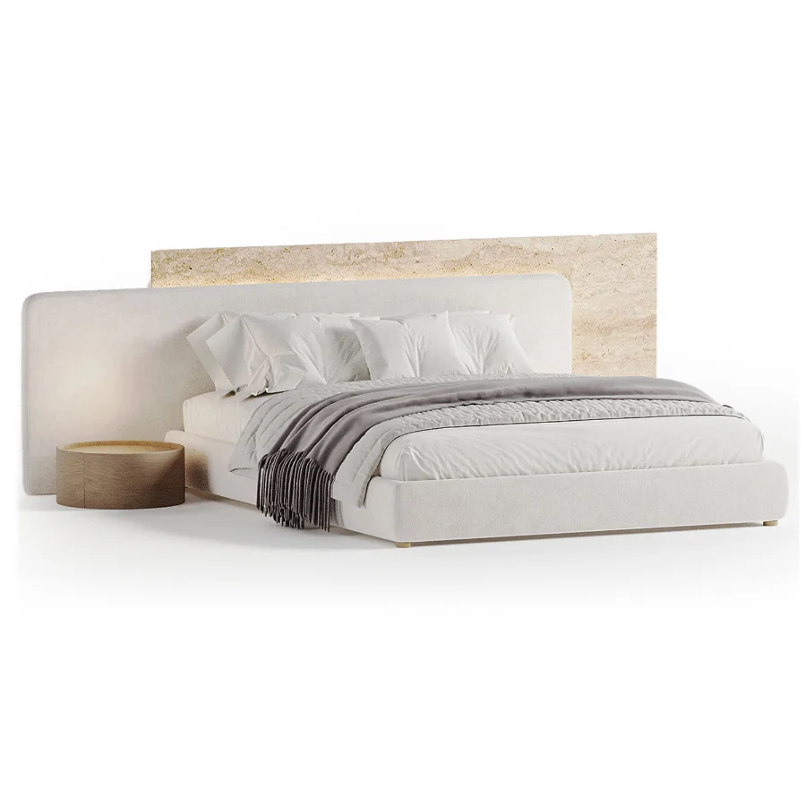 Modern Double Bed 04 - Image 1