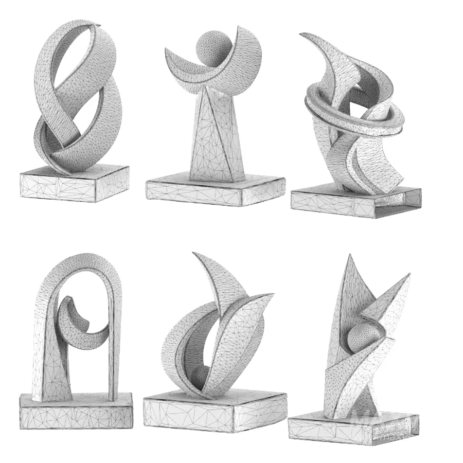Abstract Modern Sculpture 03 - Image 3