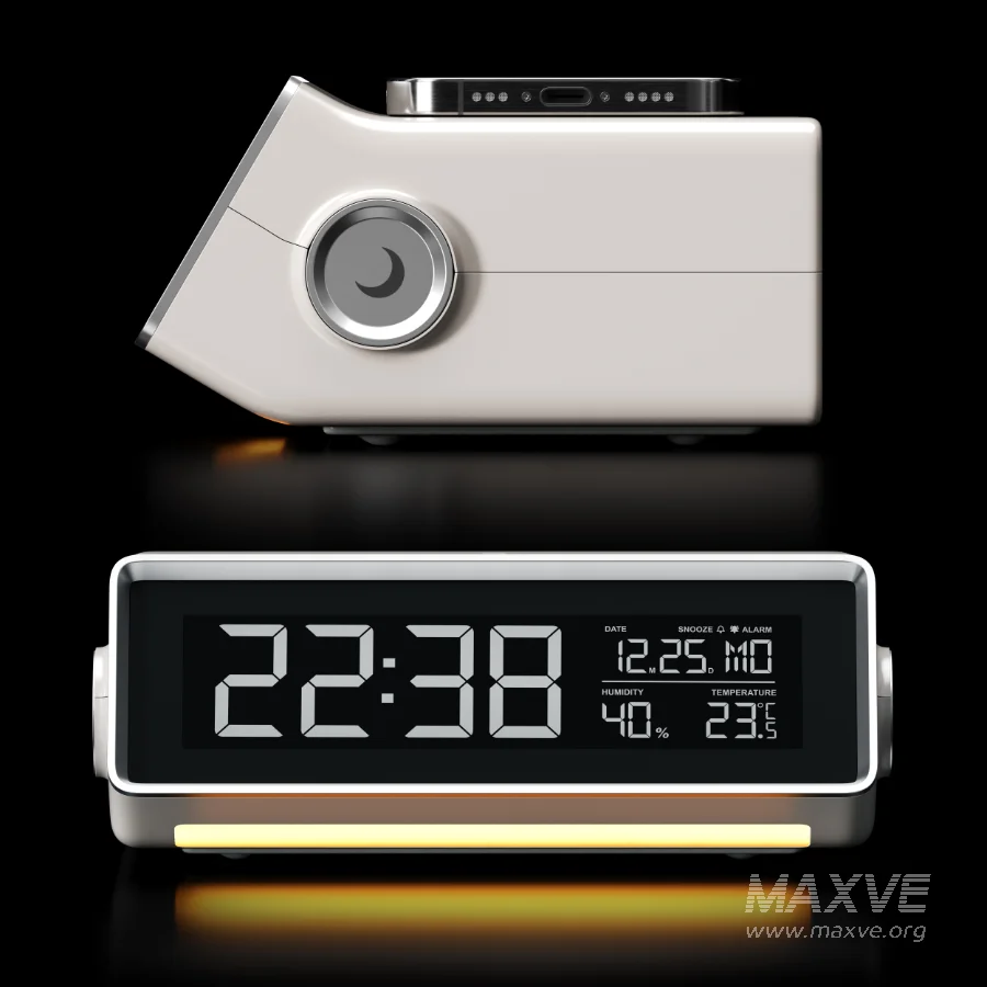 MOOAS Smart Wireless Charging Nightlight Clock - Image 2