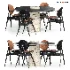 DINING TABLE WITH 4 CHAIRS - Thumbnail 3