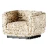 Clementine Dove Grey Woven Fabric Occasional Chair - Thumbnail 2