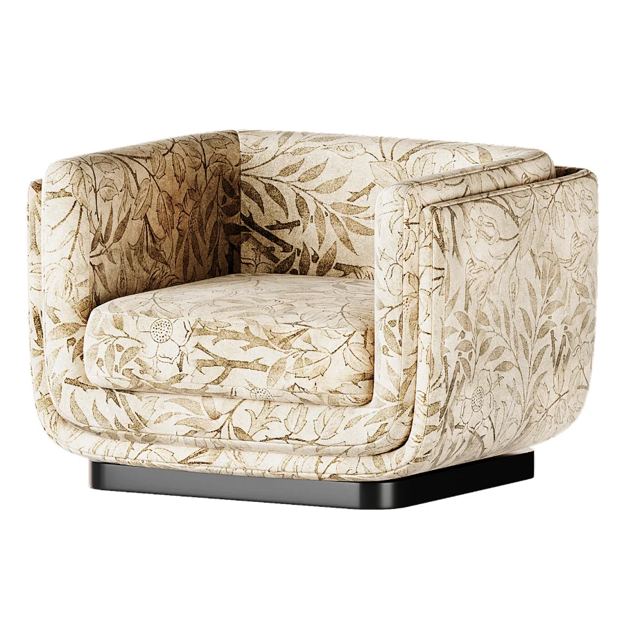 Clementine Dove Grey Woven Fabric Occasional Chair - Image 2