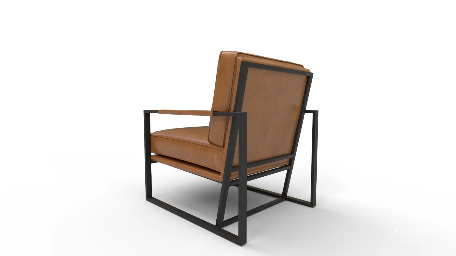 Gaines Top Grain Leather Armchair - Image 8