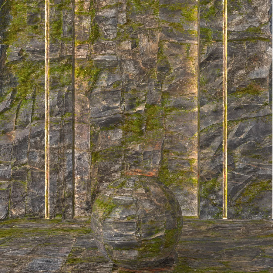 Rock Rough Moss - Image 1