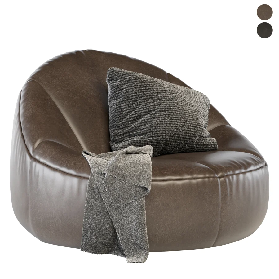 bean bag pumpkin armchair - Image 1