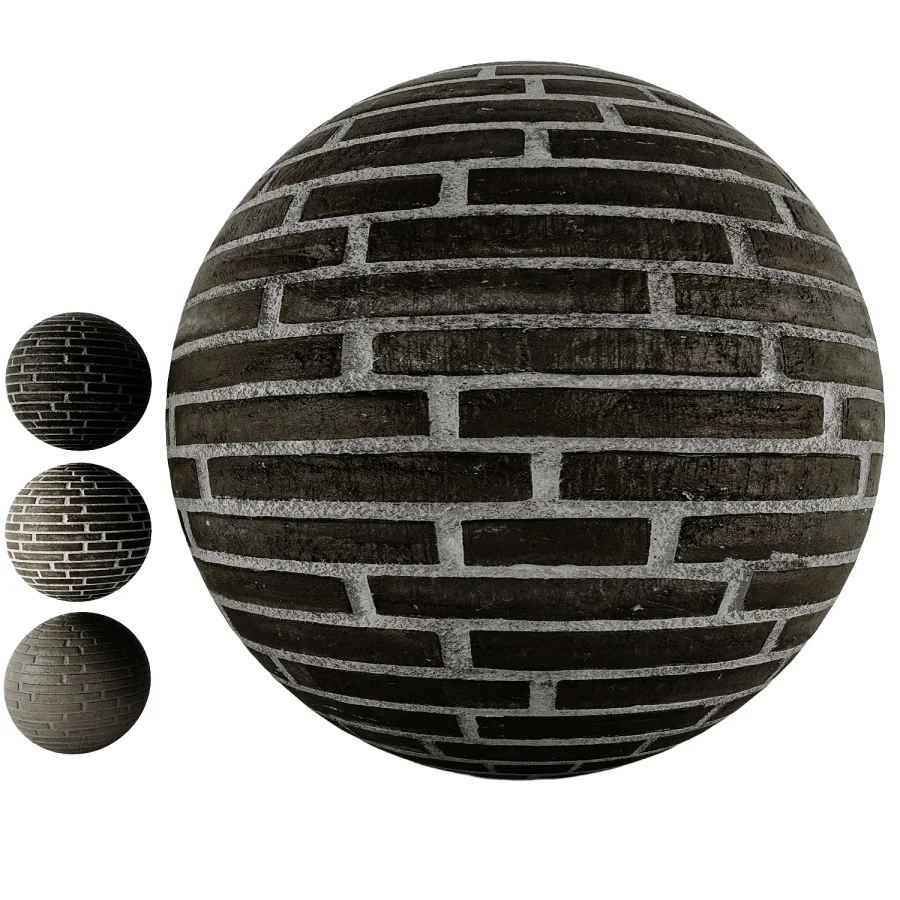 Black Brick Wall - Image 1