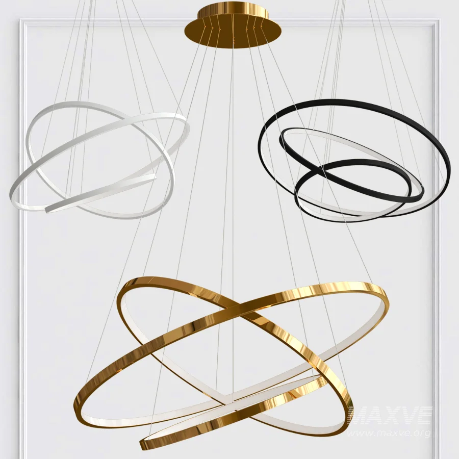 Indoor Modern Circular Ring CHandelier - Image 2