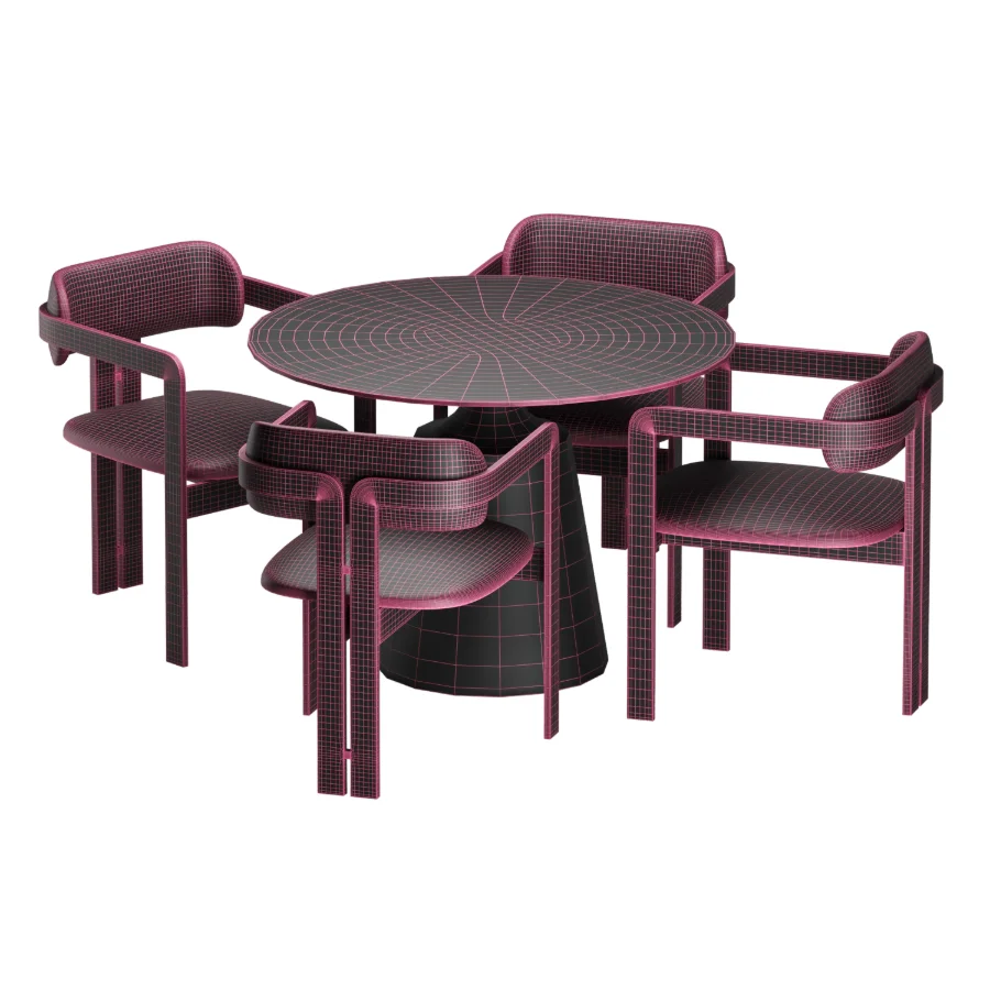 Dining set 05 - Image 4