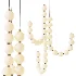 Womo Pearl Brass Globe Chandelier - Thumbnail 1