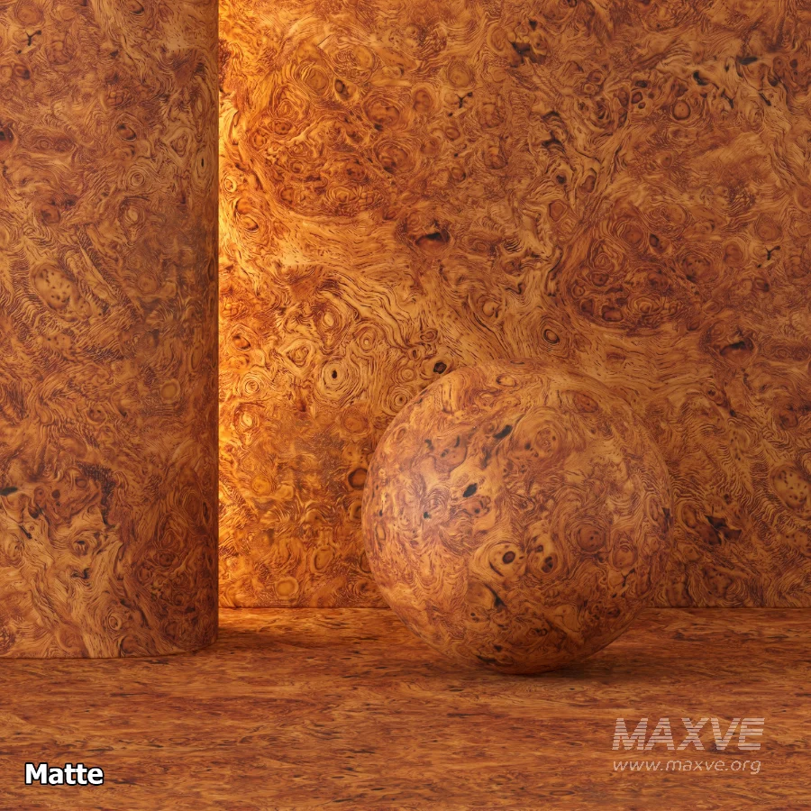 Burl Wood Seamless PBR Material - Image 3
