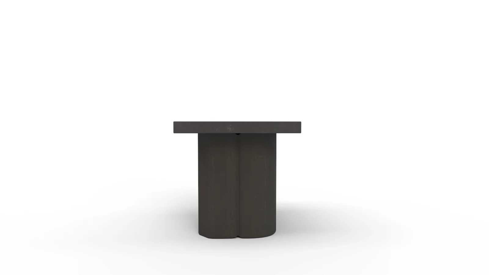 Kayla Black Concrete Side Table - Image 1