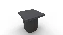 Kayla Black Concrete Side Table - Thumbnail 7
