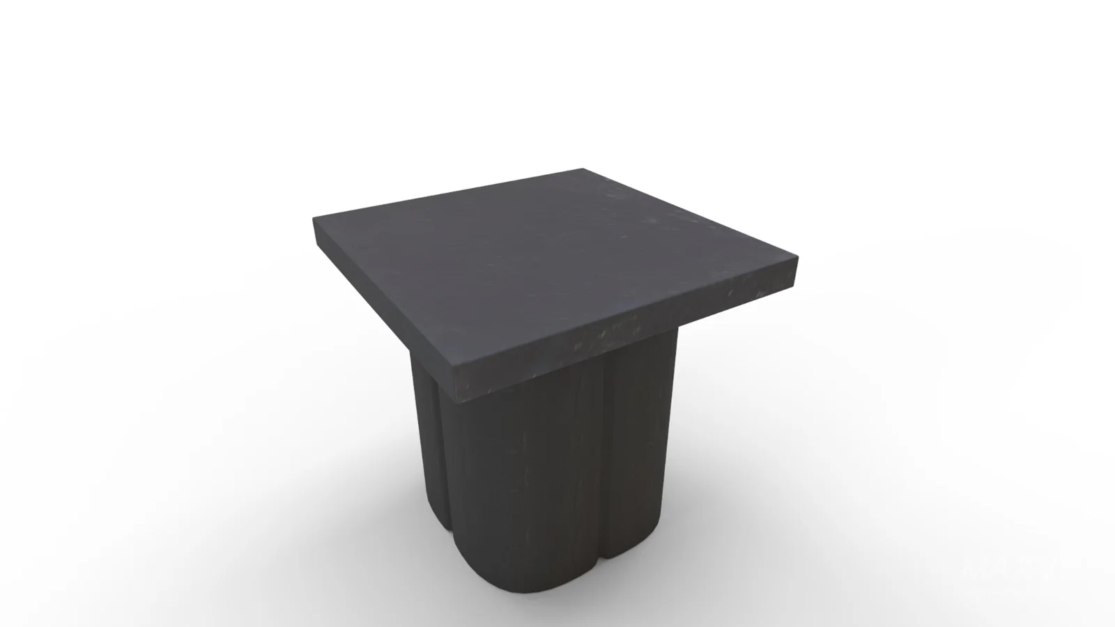 Kayla Black Concrete Side Table - Image 7