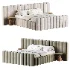Amma Brown Velvet King Bed - Thumbnail 2