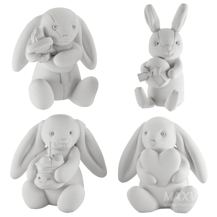 Plush Toys Set 36 -Rabbit - Image 6