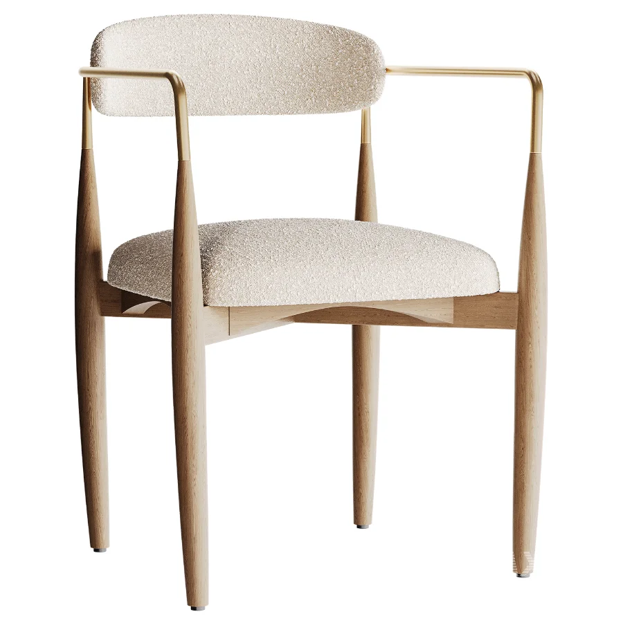 Bradley Chair with Arms by Dantone Home - Image 5