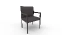 Segur Black Boucle Armchair - Thumbnail 3