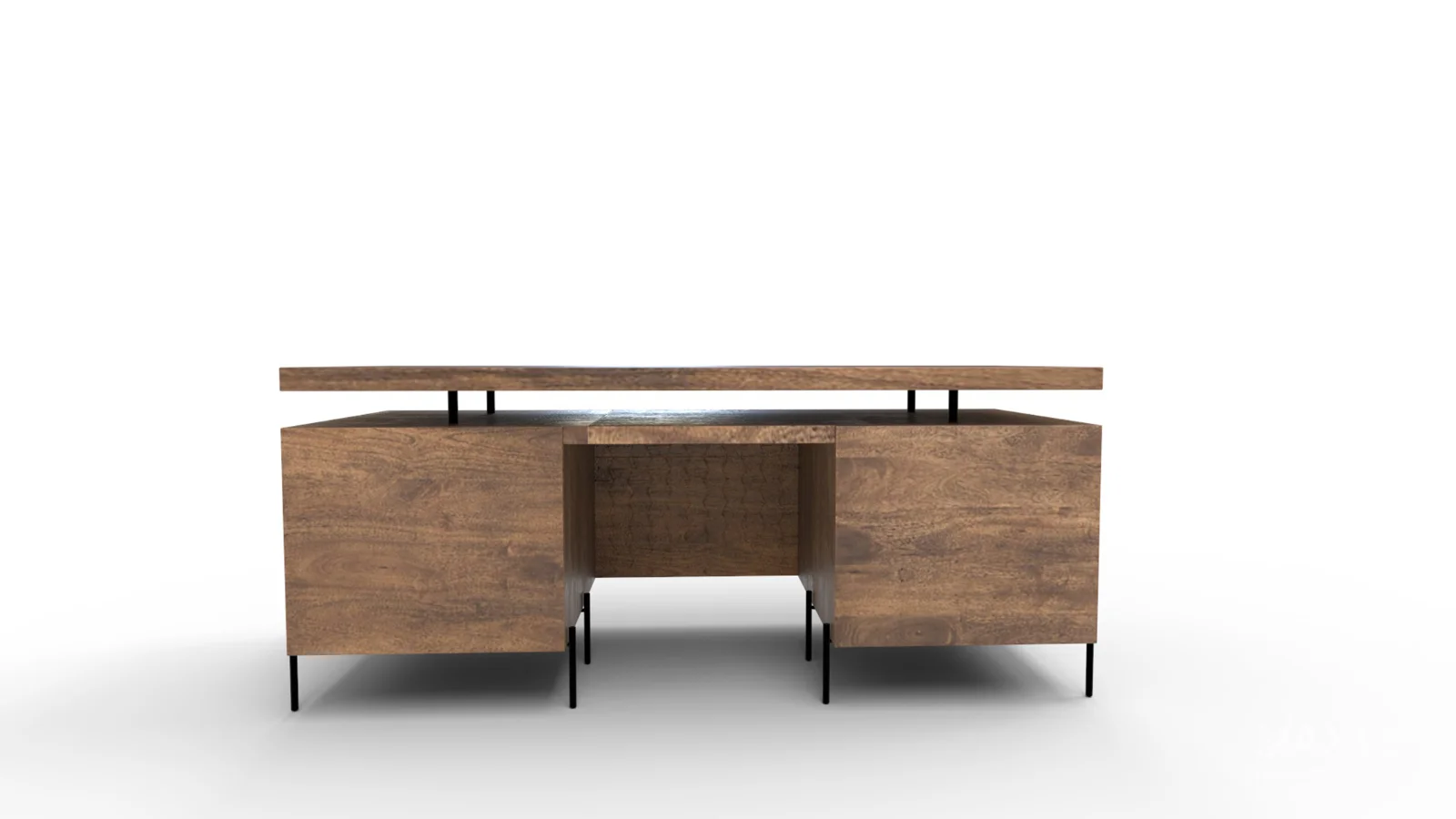 Raffael Carved Wood Executive Desk - Image 5