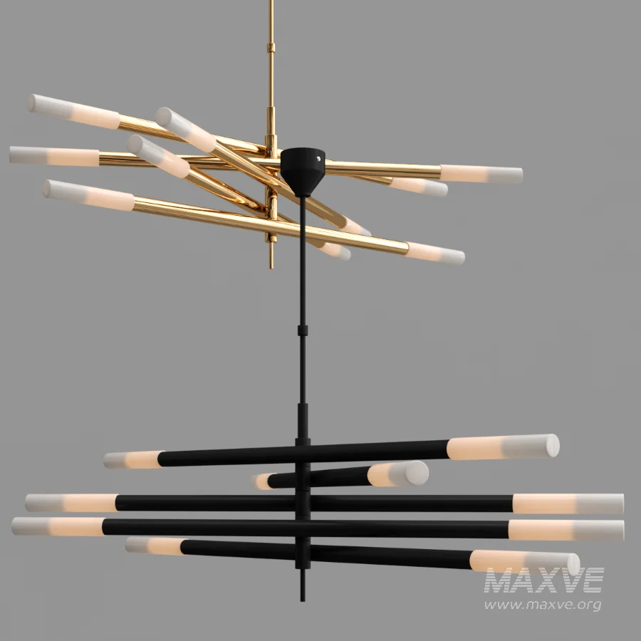 Rousseau Articulating LED Chandelier - Image 3