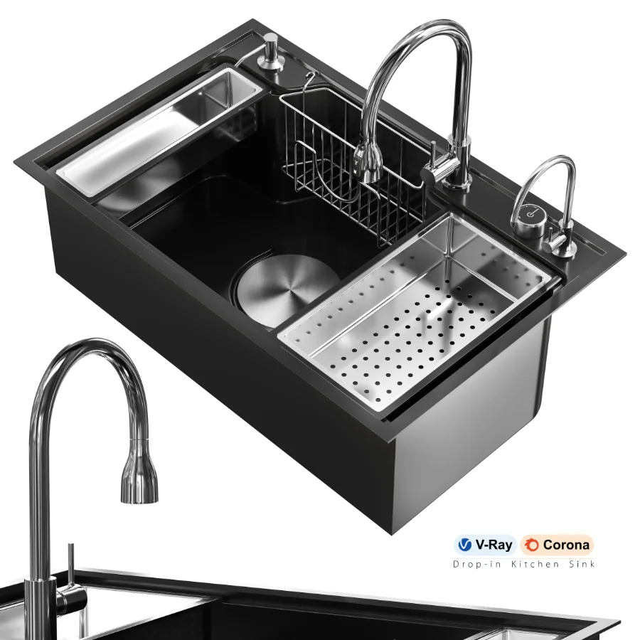 Drop-in Kitchen Sink 3 - Image 1