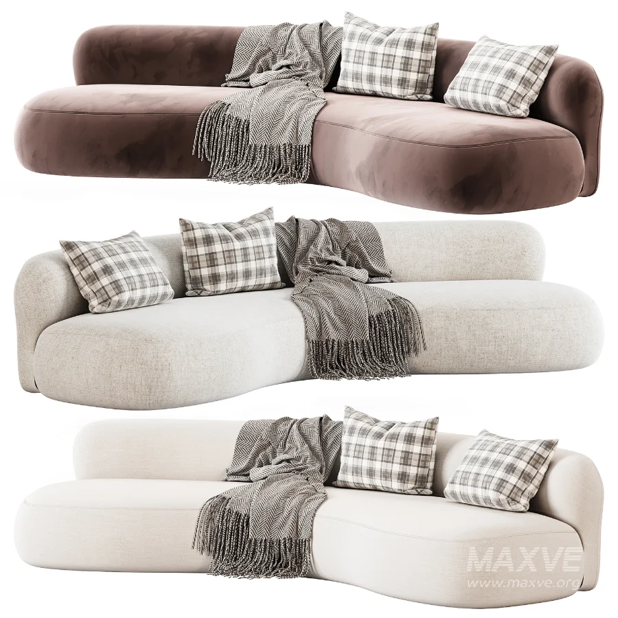 Pierre Augustin Rose Sofa - Image 5