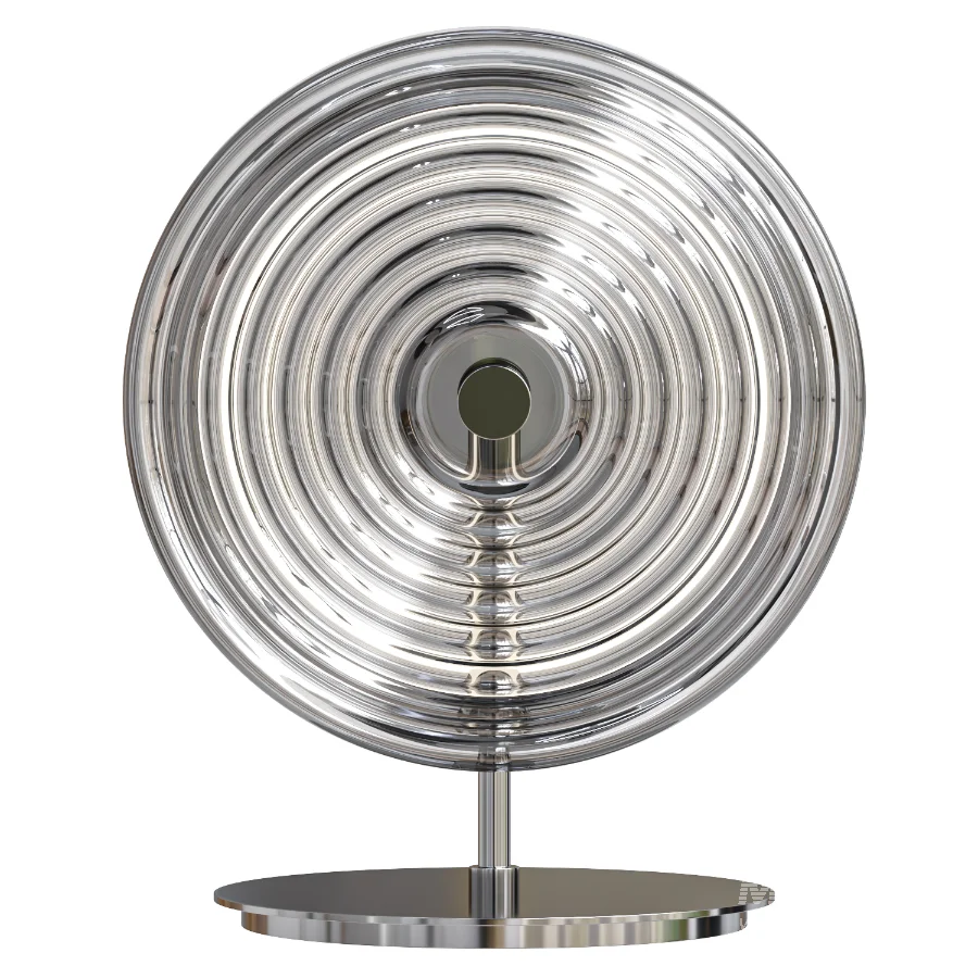 Table lamp made of metal and glass decorated - Image 6