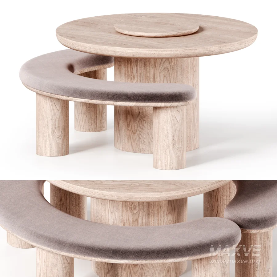 CATALINA Dining Table and Bench - Image 3
