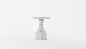 Solid Wood Pedestal End Table - Thumbnail 8