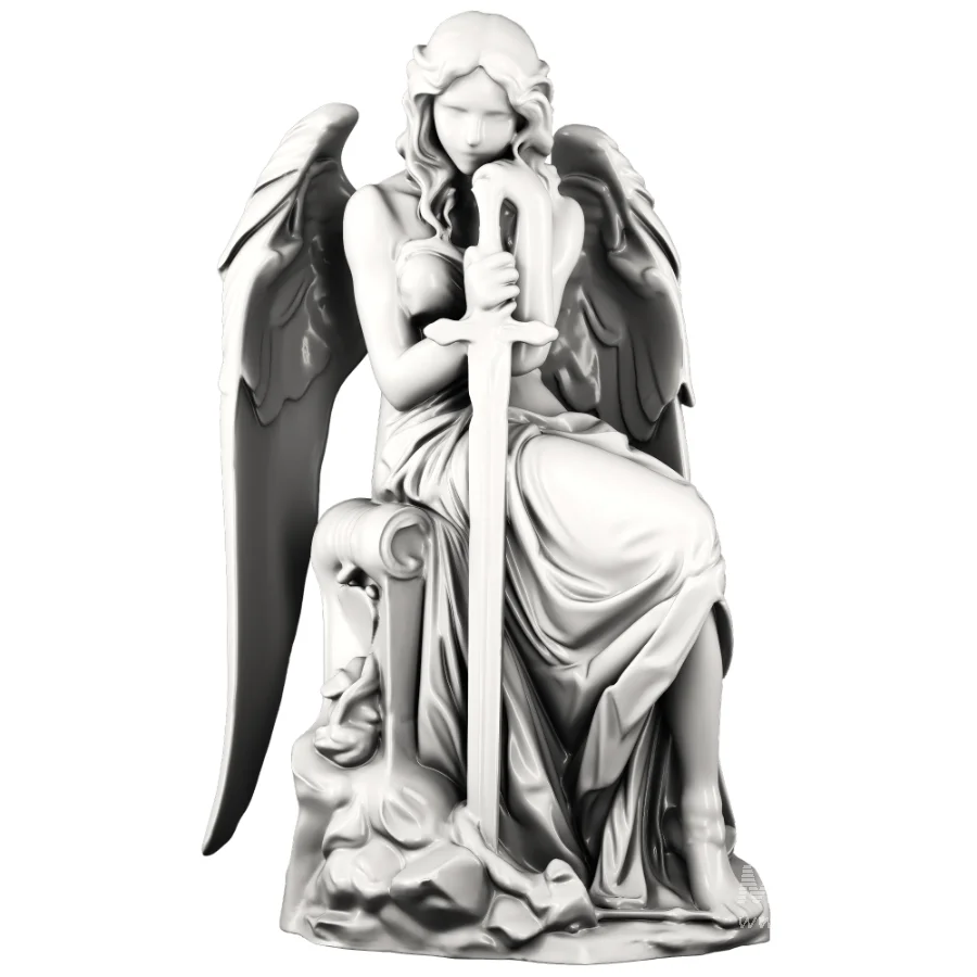 Angel Statue Stone Set - Image 1