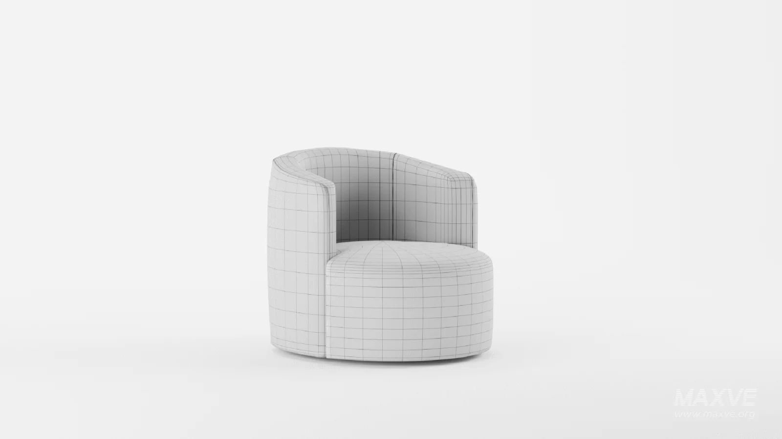 Tub Swivel Chair Talc Linen - Image 6